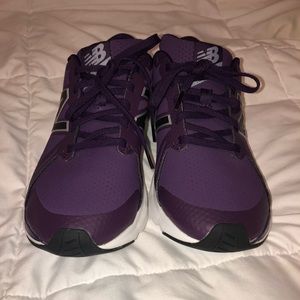 Purple new balance sneakers